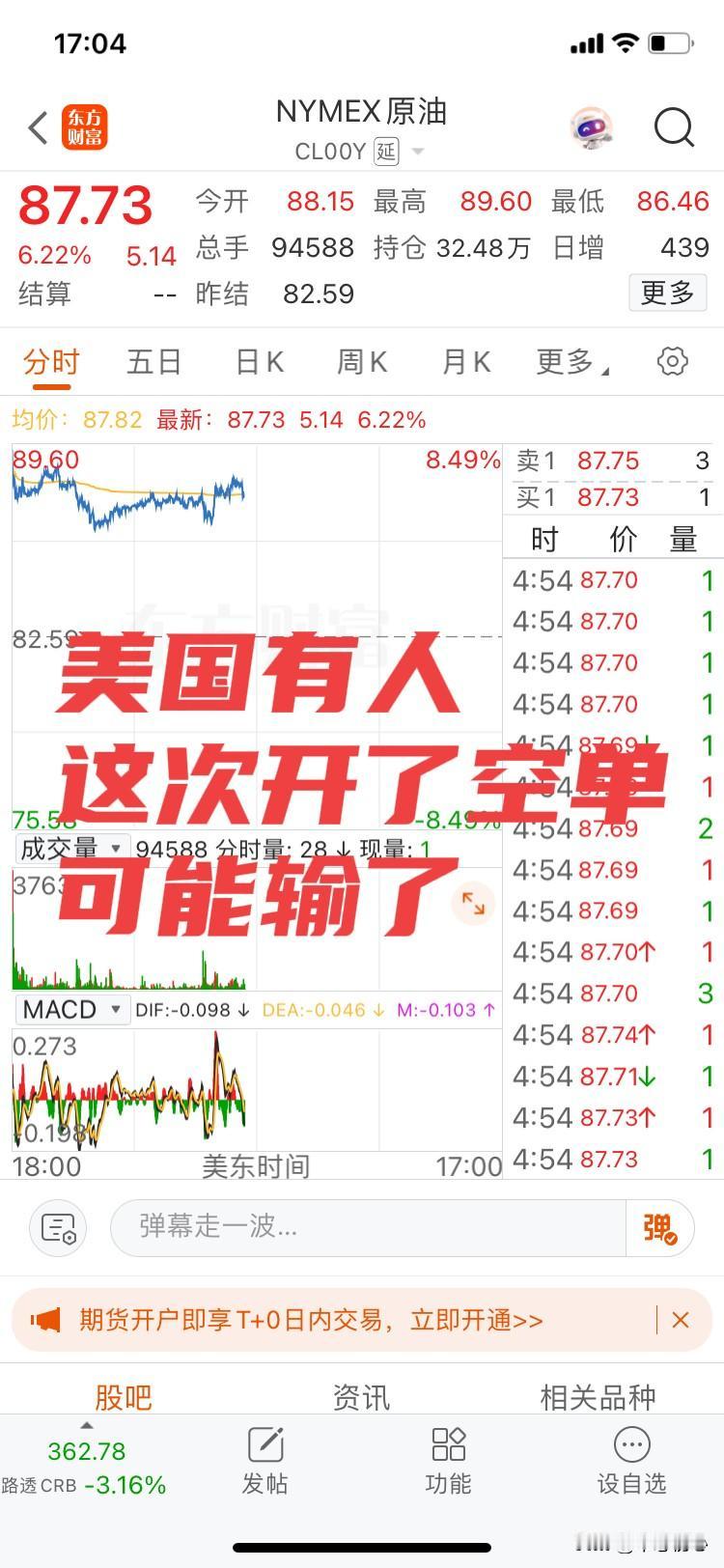 继续做空油价！
美国人可能输了！
就在昨天，美国人还在说美伊将会继续会谈，美国代