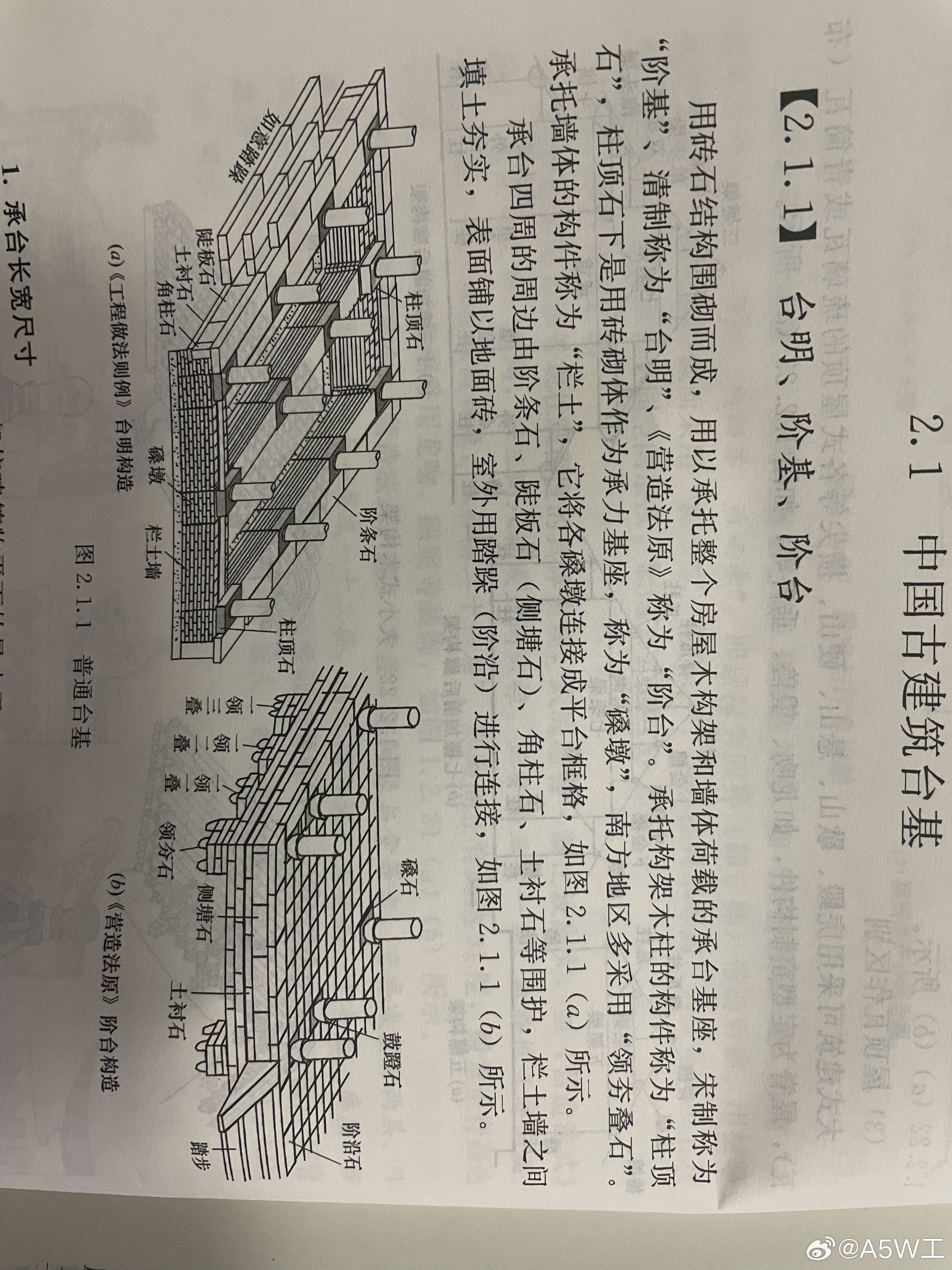 在那儿翻《中国古建知识手册》的时候，看到古建的筑台基和地面介绍的时候，突然看到两
