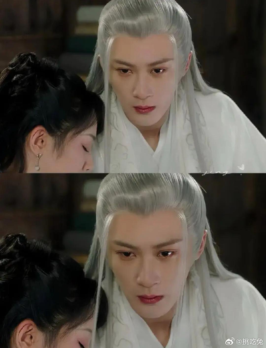 谁懂相柳眼中这滴泪的含金量，他知道答案了，小夭最想相伴一生的人是他！！相柳问小夭