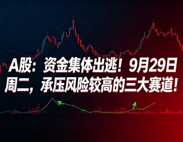 A股：资金集体出逃！9月29日周二，承压风险较高的三大赛道！