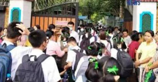 缅甸国管委下属教育部数据显示，缅甸全国范围内，未能开学授课的高中、初中和小学学校