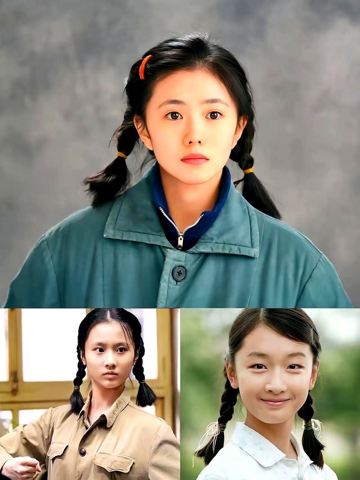 老谋子这眼光，真是绝了。

他挑出来的姑娘，好像天生就该扎俩辫子，干净又纯粹。
