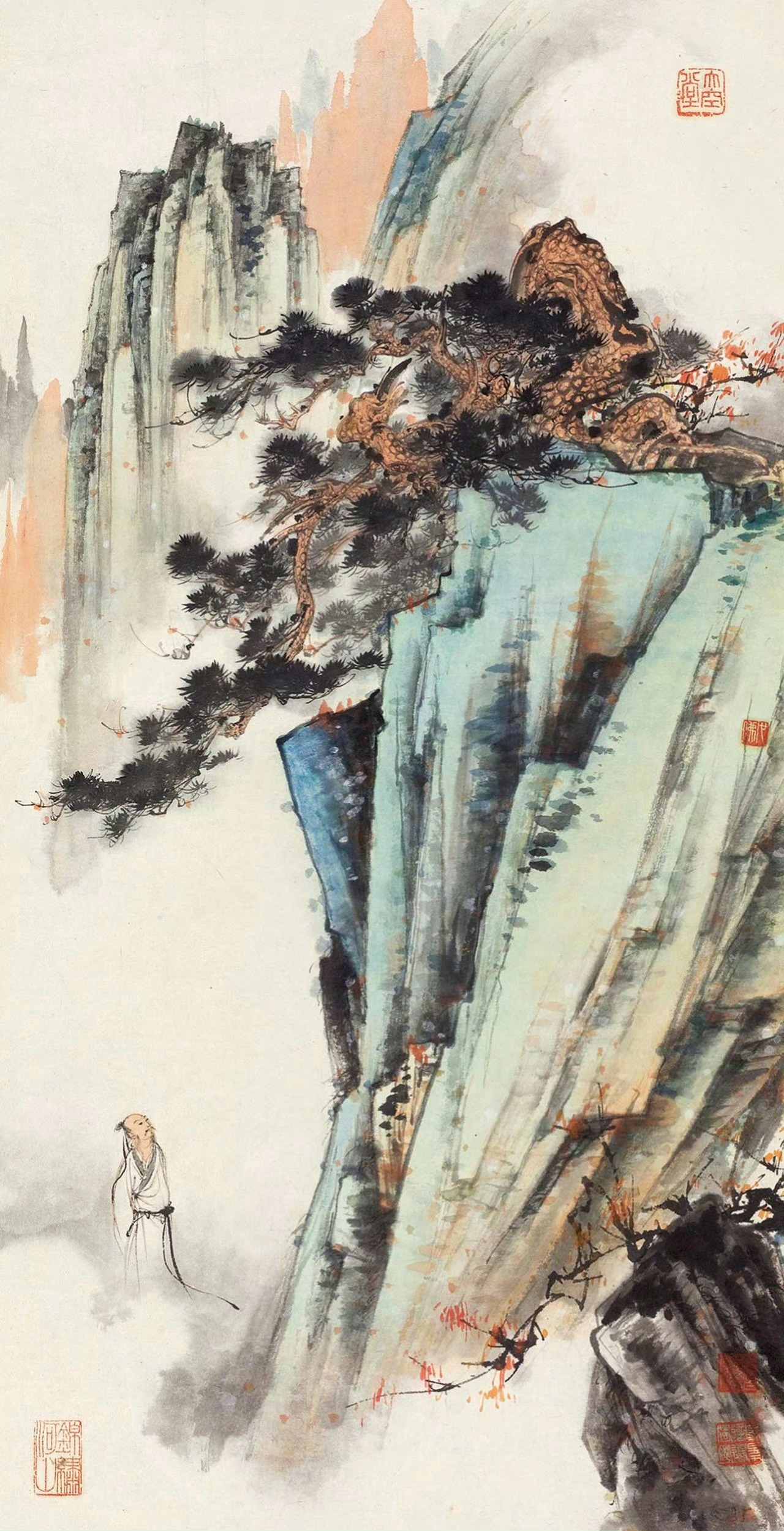 胡也佛作品，勾勒精细，妩媚而清雅，独具匠心！胡也佛（1908—1980）本名国华