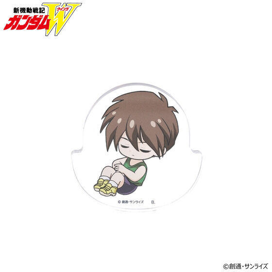 《新机动战记高达W》推出自带厚度、可自立摇晃的亚克力立牌. 收录角色包括希罗、莉