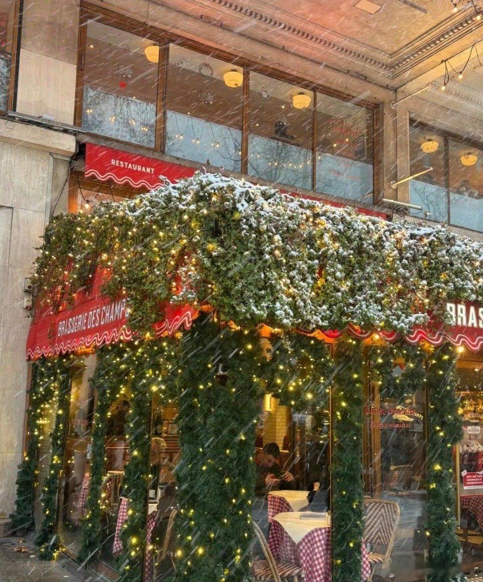 辛芷蕾 巴黎下雪最大赢家巴黎初雪为她铺就红毯，辛芷蕾才是冬日时尚的天选之女！外媒