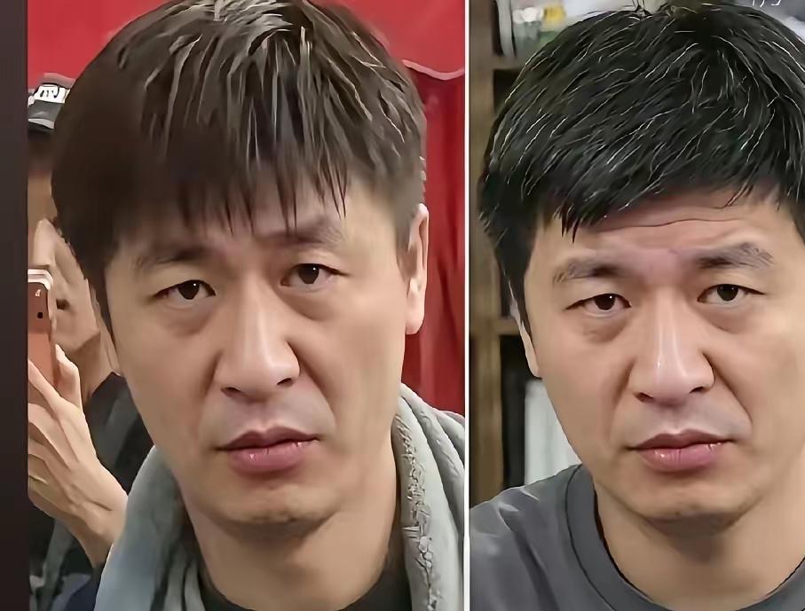 一夜之间平顶山烧烤摊主火遍全网，
只因父女二人和张雪峰一家长相高度重合，两张照片