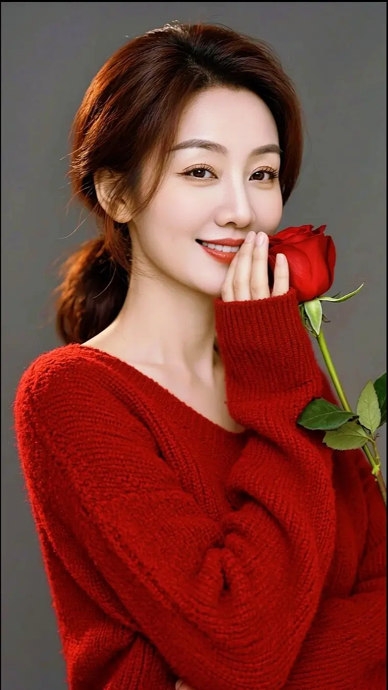 AI暖红毛衣写真 随变ai随便玩 伙伴计划广告分成玩法达人