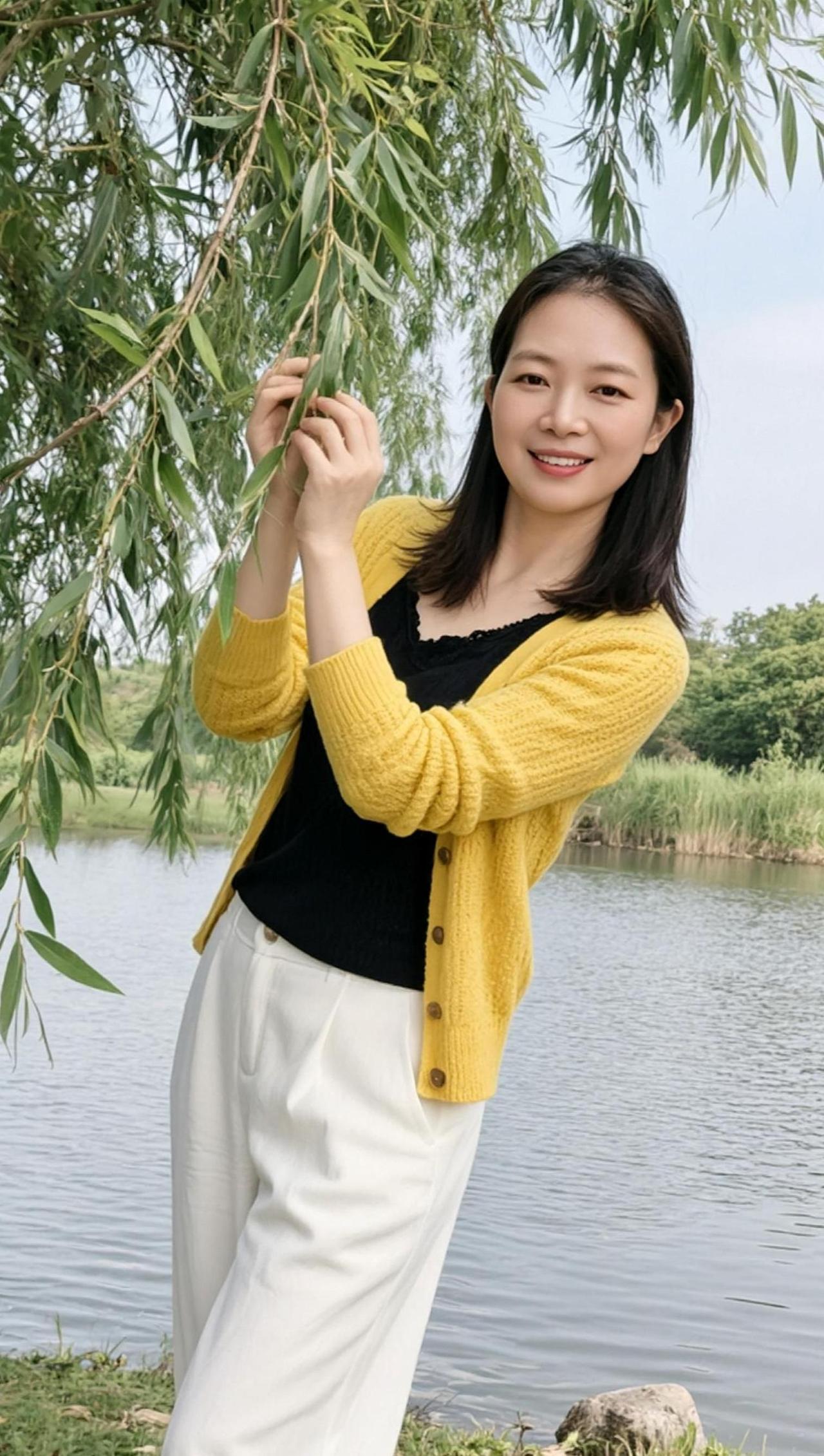 AI湖畔生活照 童年老家日常分享穿搭随拍