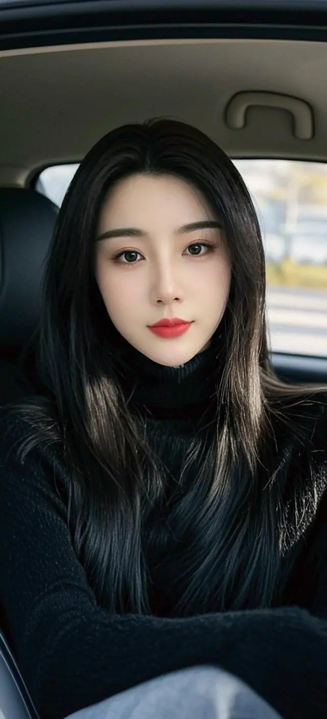 黑发女神的风采