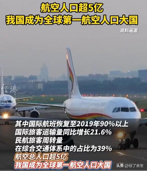 5亿航空人口！中国如何撑起全球最大民航市场

最新数据显示，我国航空人口（过去一