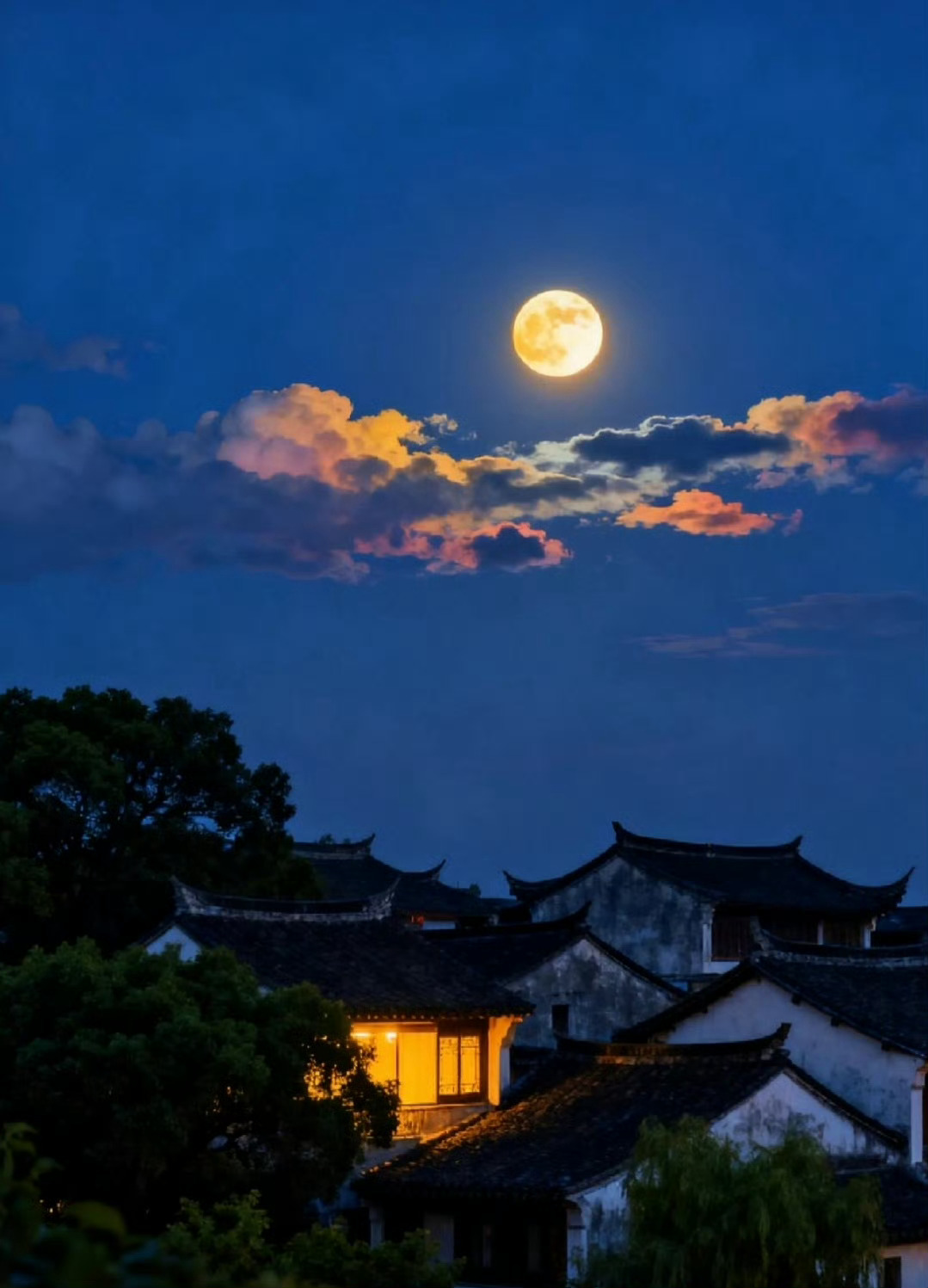 “ 开窗秋月光 … ” 