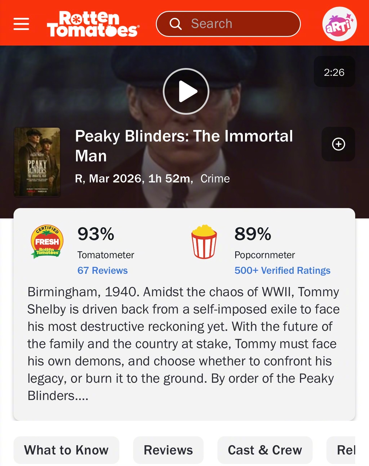 网飞R级新片、奥斯卡影帝基里安·墨菲主演的影版《浴血黑帮：不朽传奇》将于今天下午