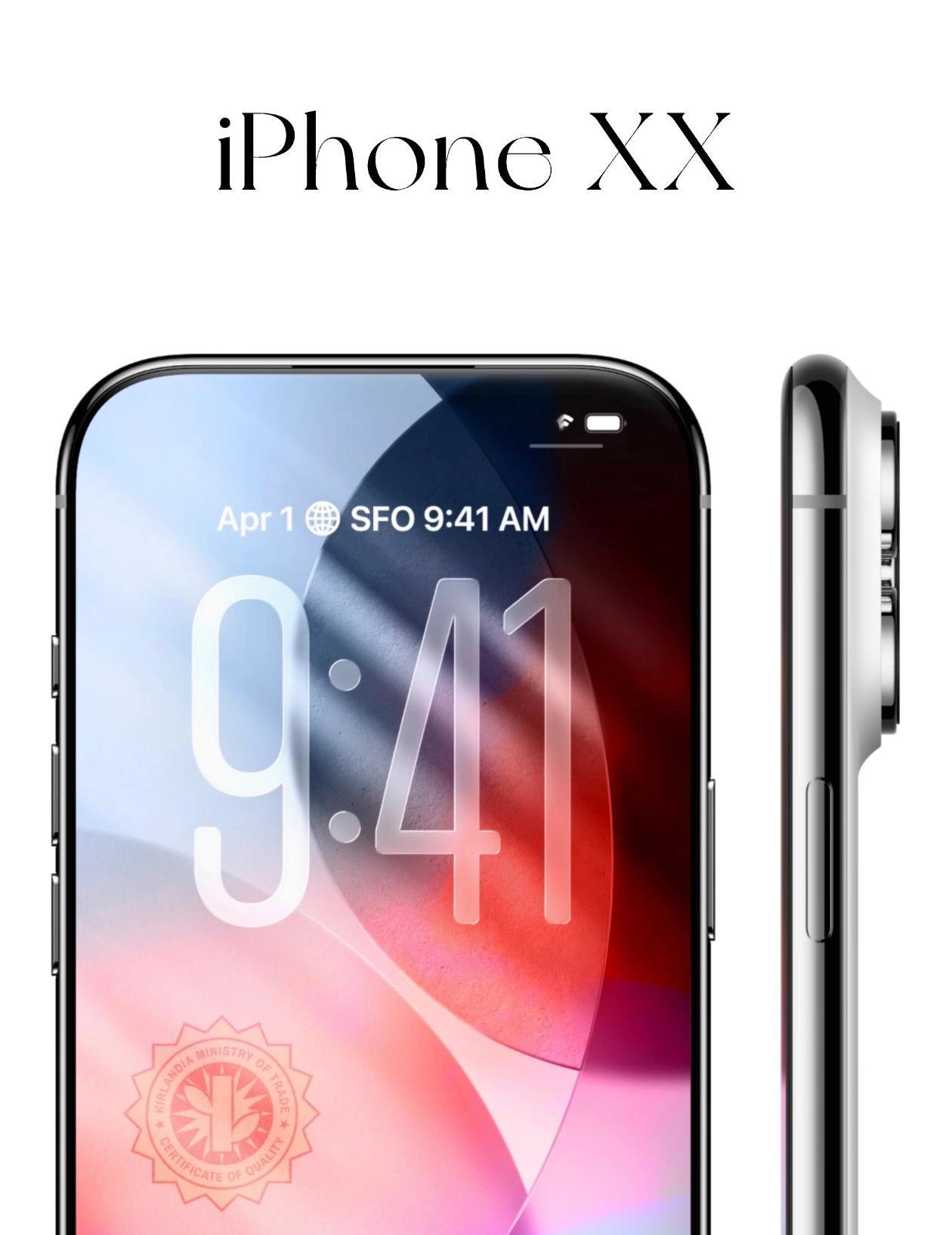 iPhone 20周年款如果长这样你们会考虑购买吗？