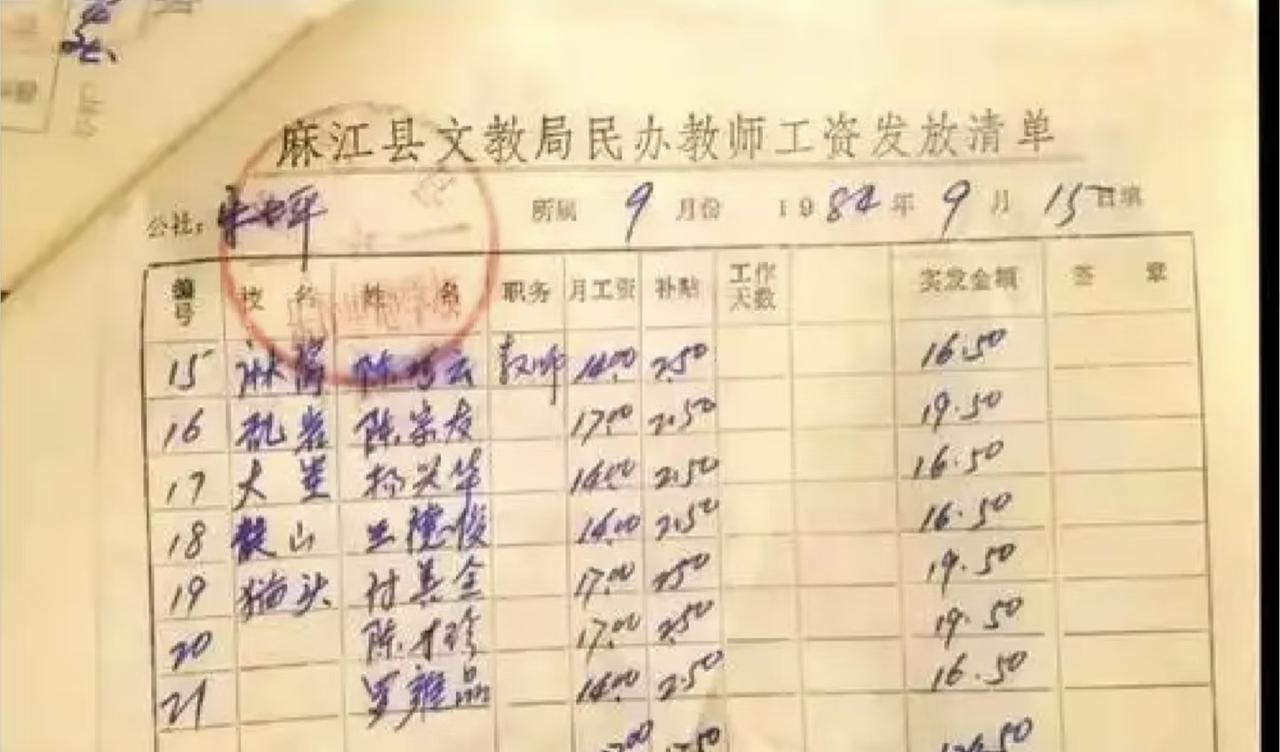 民办教师哪是抢着当的，纯属硬扛。
一个月15块工资，生产队先扣一半，到手7块5，