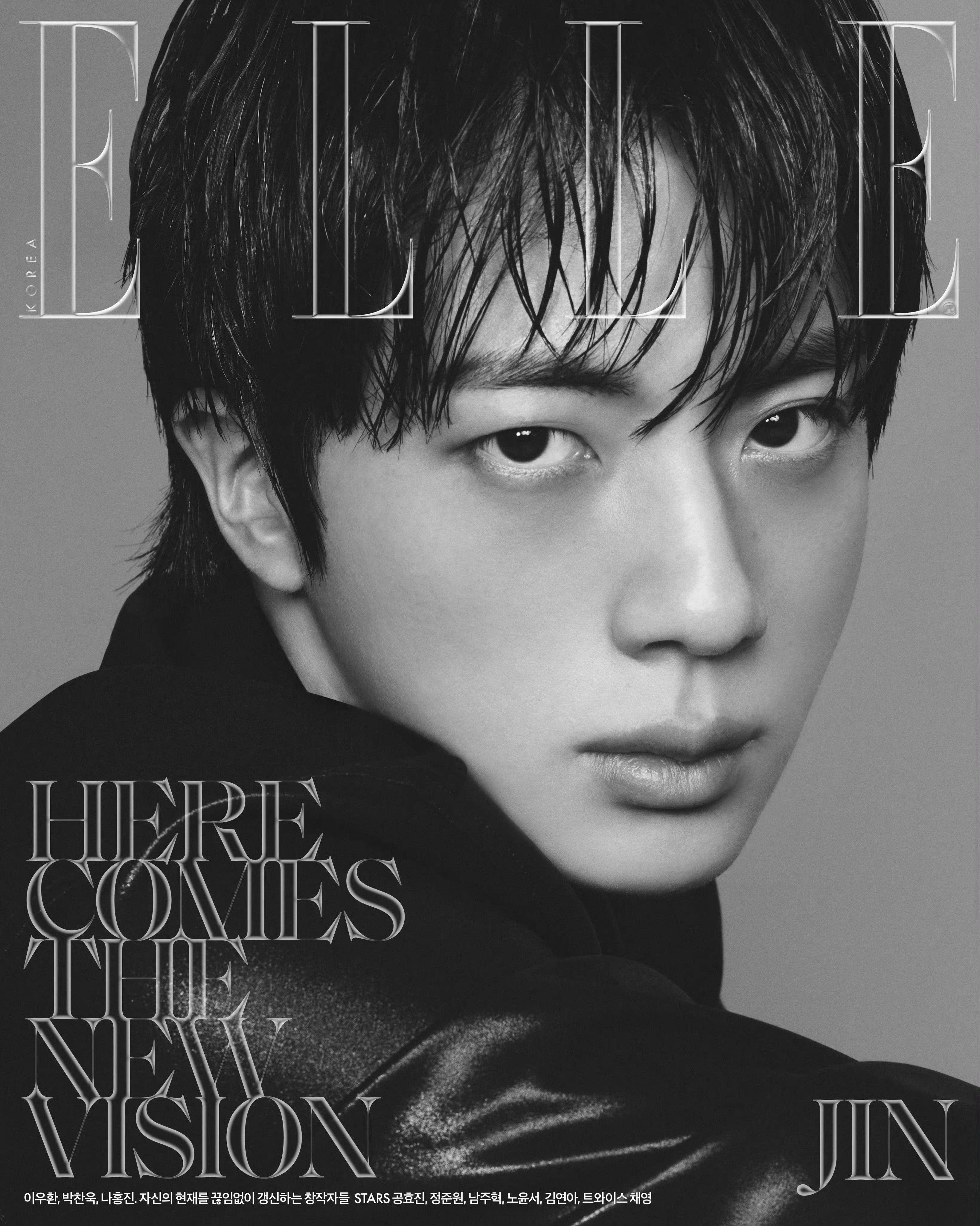 JIN✖️ELLE Korea 八月刊封面大片 封面大片
