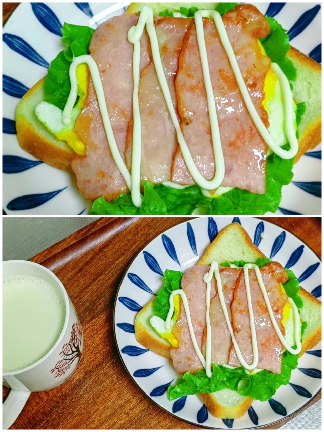 高二娃的早餐
迷迷糊糊的爬起来，是生病的原因吗？浑身没劲。昨晚忘记准备今早吃啥了
