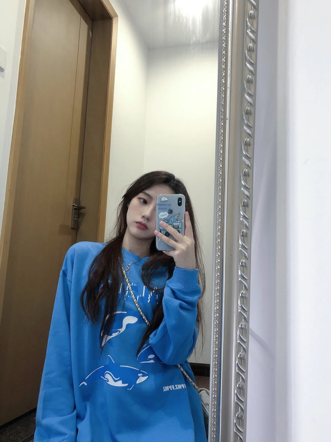 OOTD｜初秋🎐蓝色卫衣｜日常休闲穿搭分享