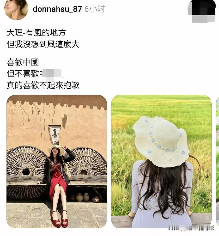 岛上的青鸟来大理玩，对着苍山洱海高呼“喜欢中国风景”，转头却对大陆人投来轻蔑一瞥