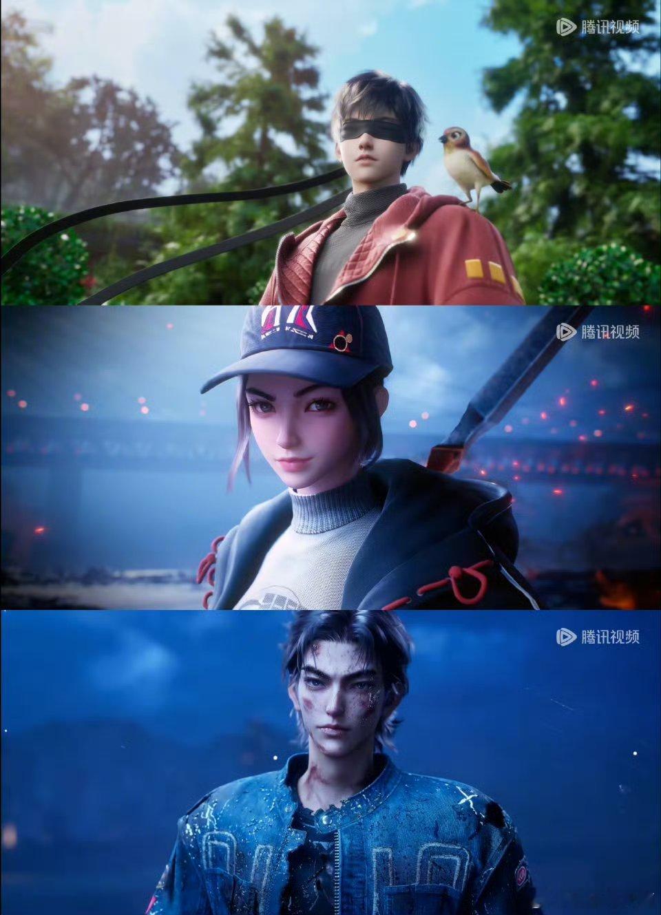#斩神动画第一季大结局# 136小队团战超燃，亲情刀扎心。酸性美学，完美建模，片