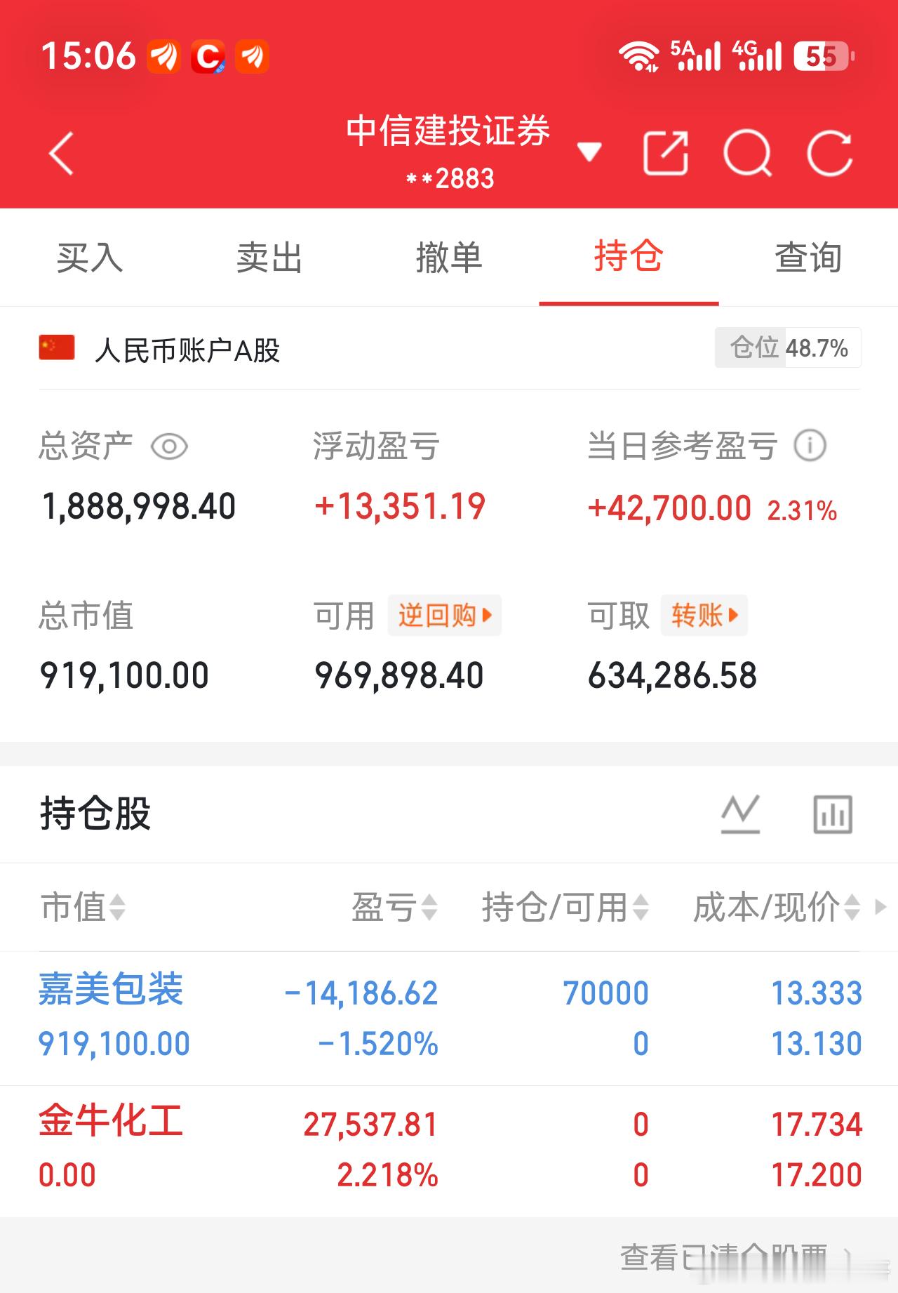 《50W实盘，不到上亿不封贴》更新贴  今天行情不怎么样，下周再接再厉[加油]祝