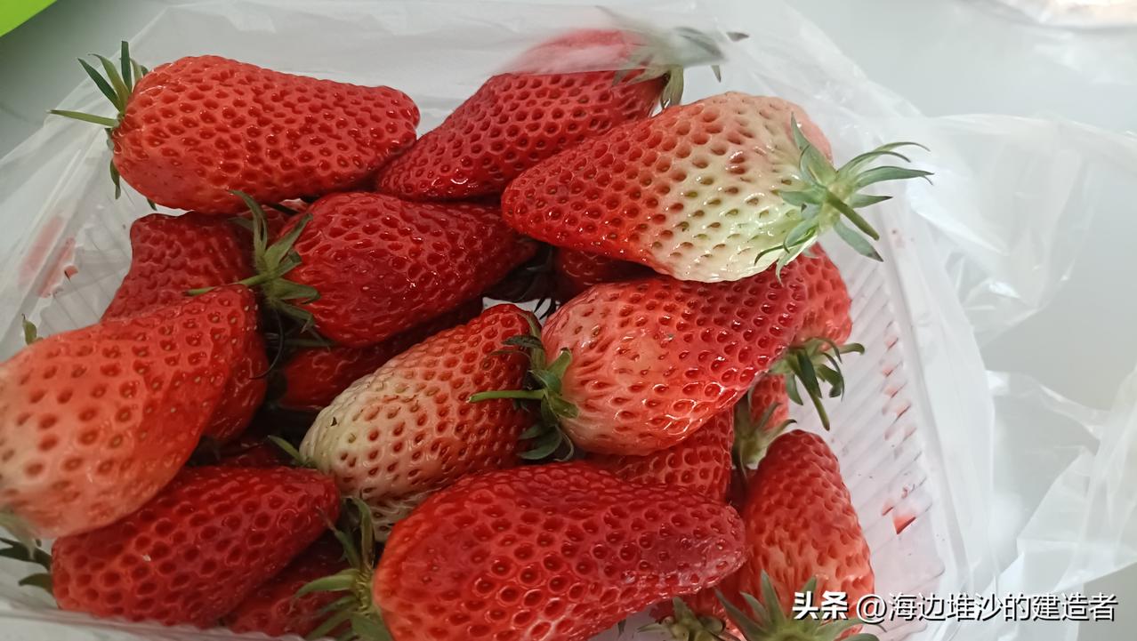 这盒草莓，藏着春天最实在的甜🍓
 
刚拎回这盒草莓，看着就喜人。红得透亮的果子