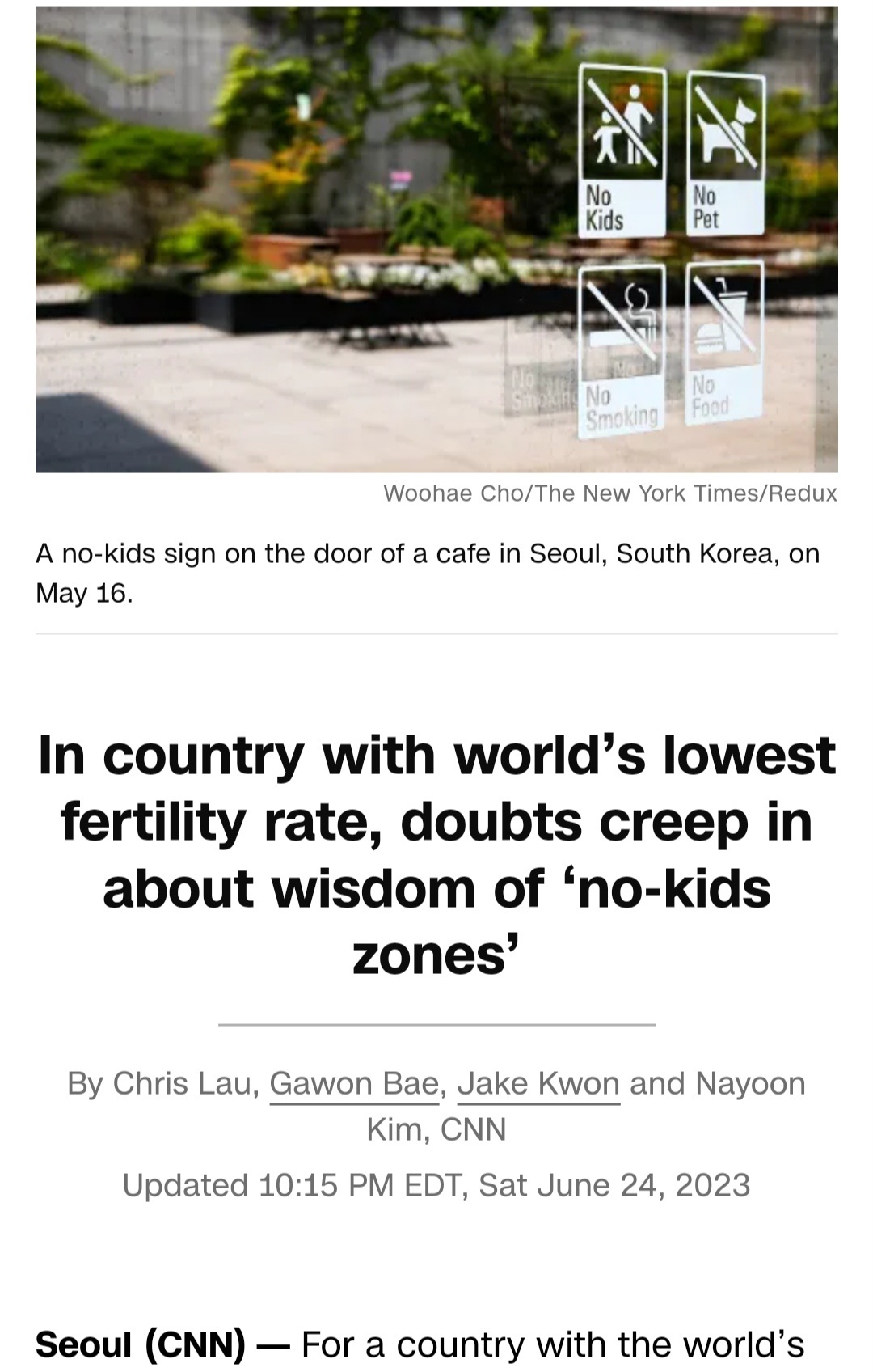 #韩国不让小孩进的咖啡店#个人认为韩国在很多方面很压抑，互相为难、孤立、斗争。不