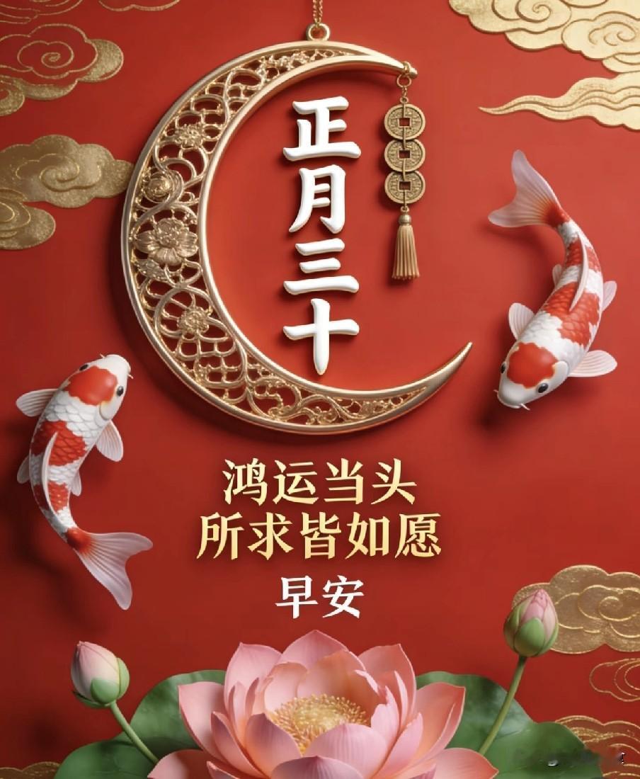 老人说：今日正月三十"收官之日"牢记：做3事吃3样，记得告诉家人
 
正月三十是