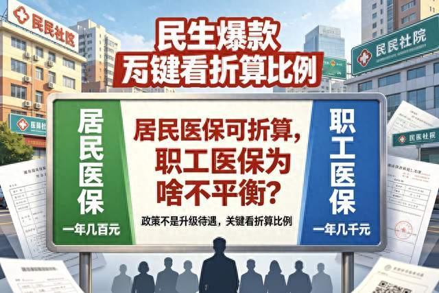 交十几年居民医保的笑了，交职工医保的不干了！医保新政引发热议
