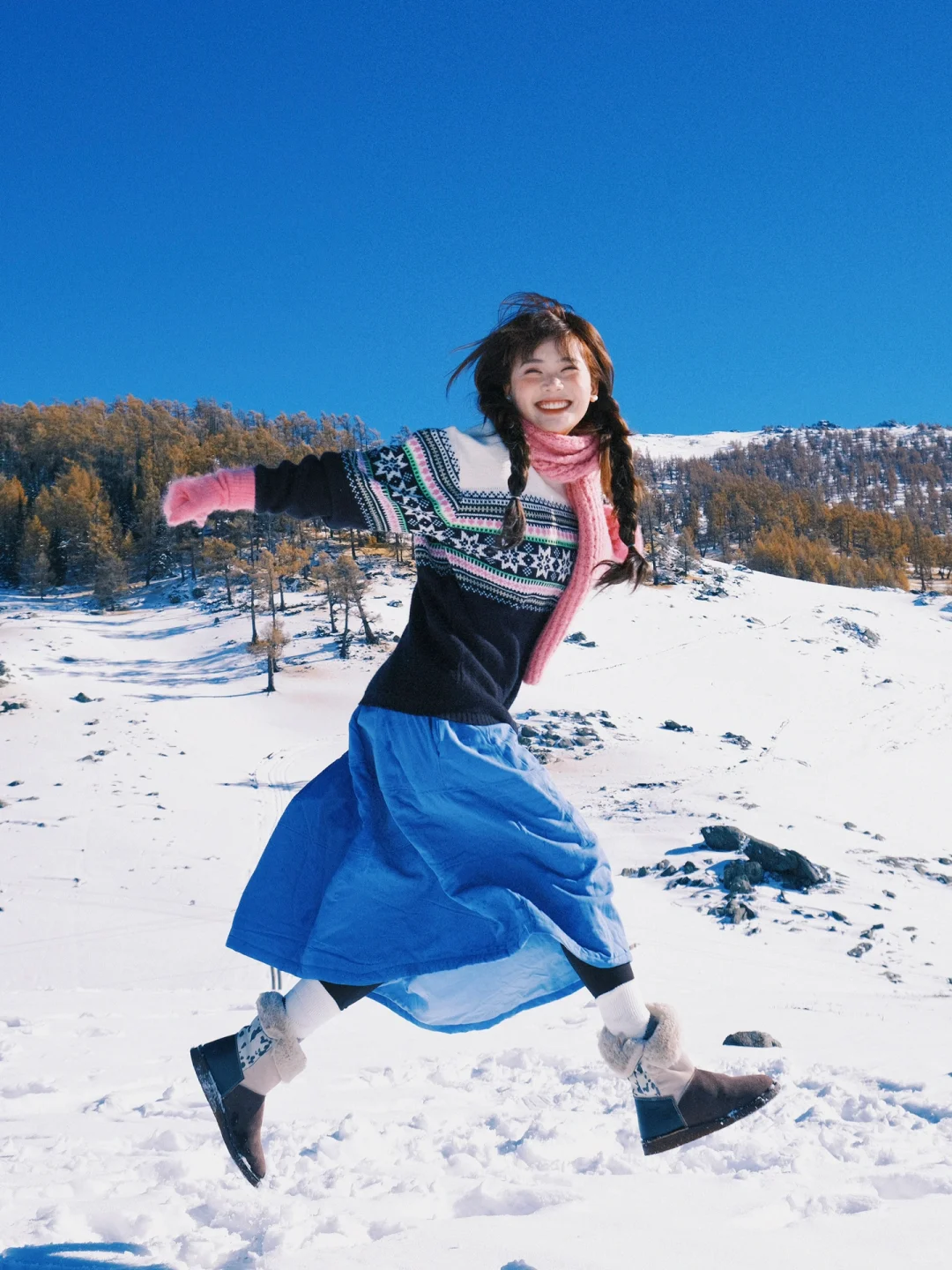 18张有生命力的秋冬拍照pose来啦！❄️