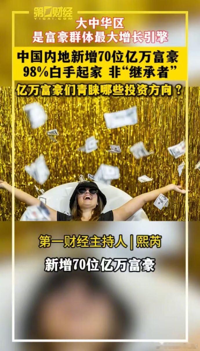 中国内地亿万富豪增至470位瑞银集团发布第11份《亿万富豪报告》显示，2025年
