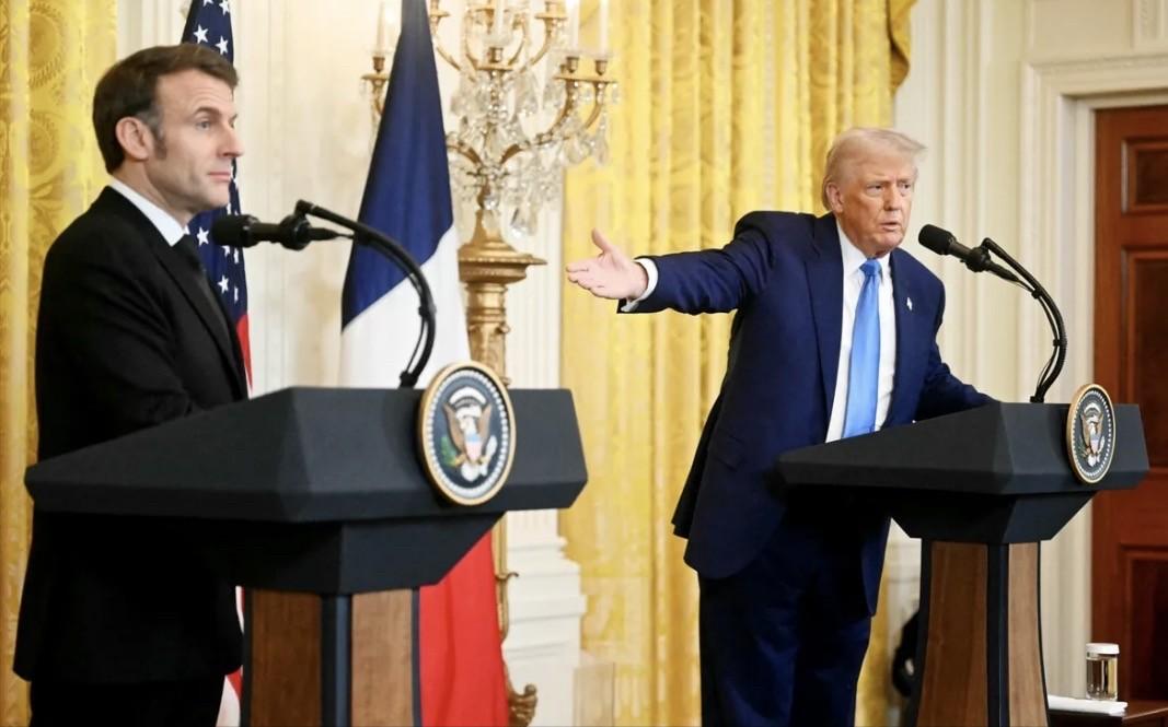 法国总统马克龙表示，欧盟需要对美国总统特朗普采取更强硬的立场。
 
法国总统公开