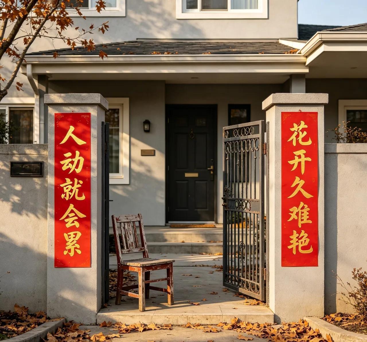 辽宁一位退休教师家门口贴出一副对联，可惜横批空悬了288天，至今无人能解，诚邀高