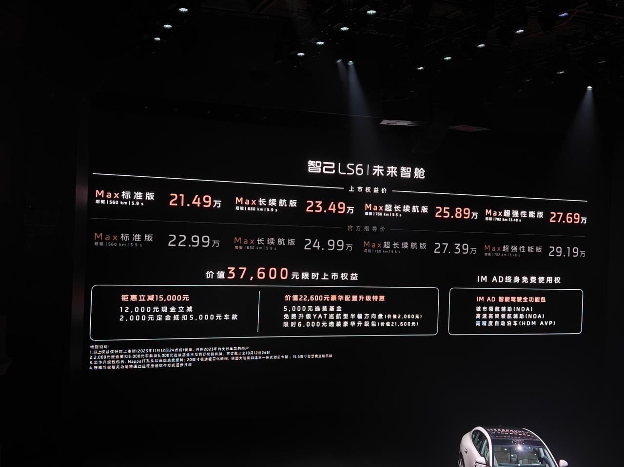 讲真的，20万出头的价格，纯电续航560km，这已经不是掀桌子的问题了，智己LS
