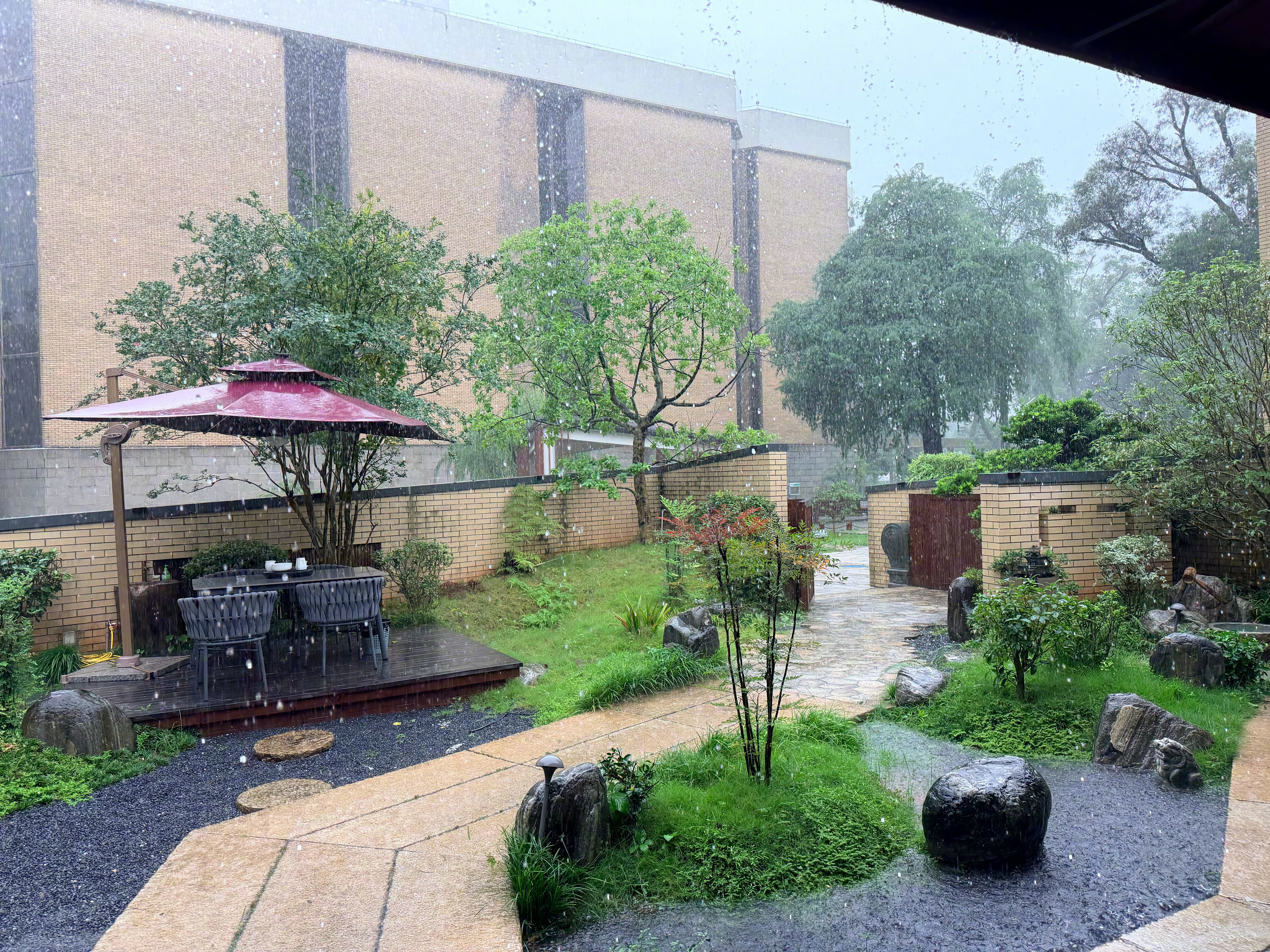 现在看到深圳每天下雨，我就心里揪揪的，心疼我那两个深圳好兄弟，投了几百万露天卡丁