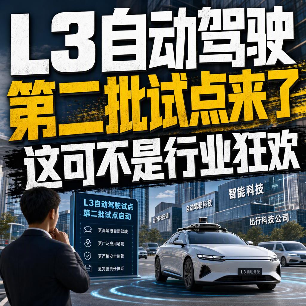 很多人以为L3自动驾驶第二批准入试点一启动，脱手开车的日子就要来了，但这次扩容其