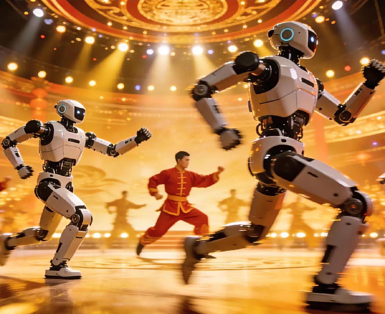 王兴兴这招，美国人真没想到。

春晚几个机器人打醉拳，外行看热闹，咱们内行看门道