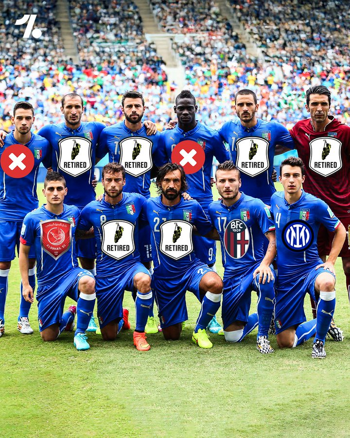 2014 年意大利世界杯最佳阵容中，如今只有三名球员仍在俱乐部踢球！ 