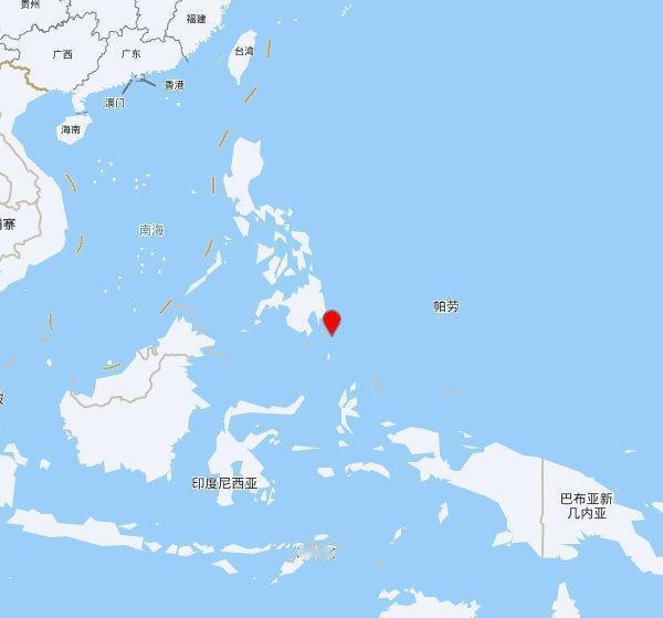【欧洲地中海地震中心】发布，2025-10-26 22:05:52 在 菲律宾群