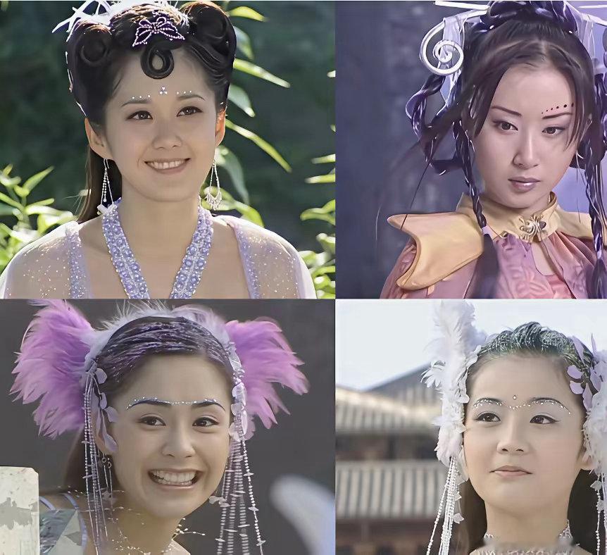 那时候真的好流行亮片水钻妆啊，每个人物都美得各有特色！ 