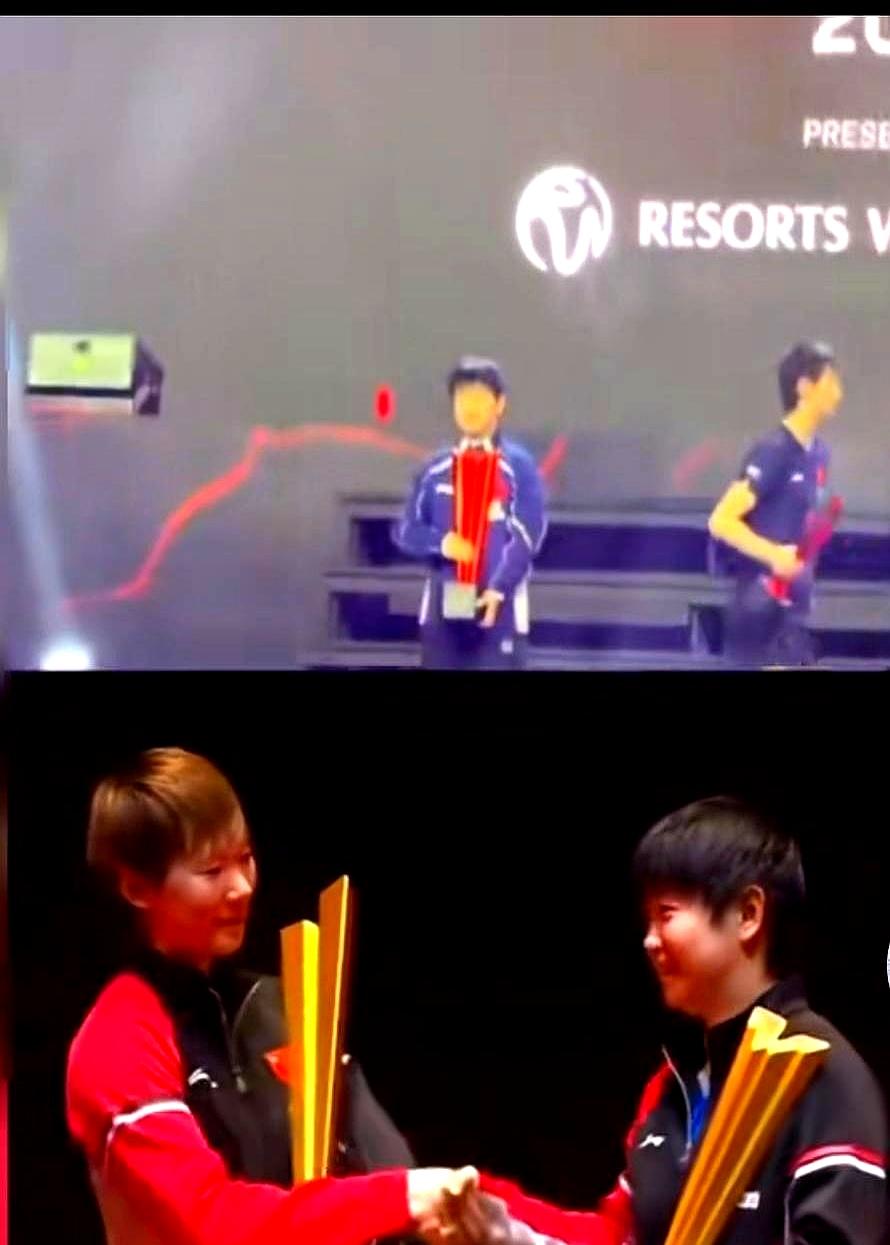 王曼昱攥紧亚军奖盘红着眼眶，居然被网友喷输不起？
孙颖莎4-2卫冕新加坡大满贯