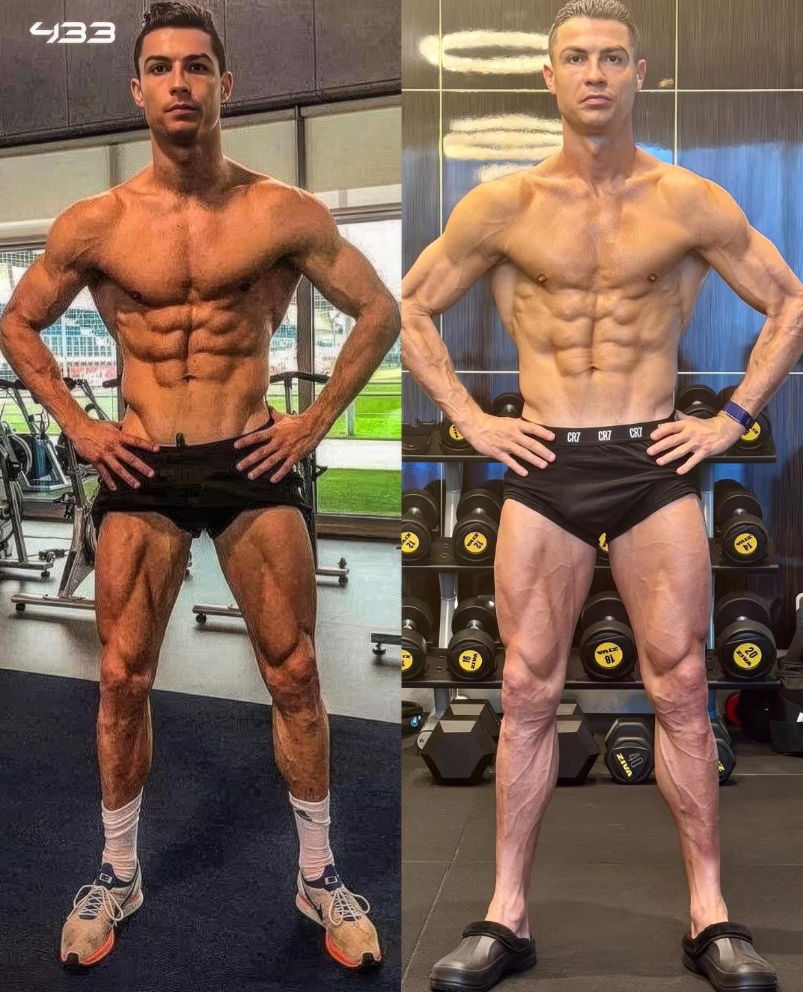 C罗30岁vs 40岁的身体状态！
这十年间，他的身体完全没看出岁月痕迹
据运动