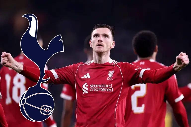 【热刺有意免签罗伯逊】TA名记DO消息：本周宣布在赛季结束后离开利物浦的安迪-罗