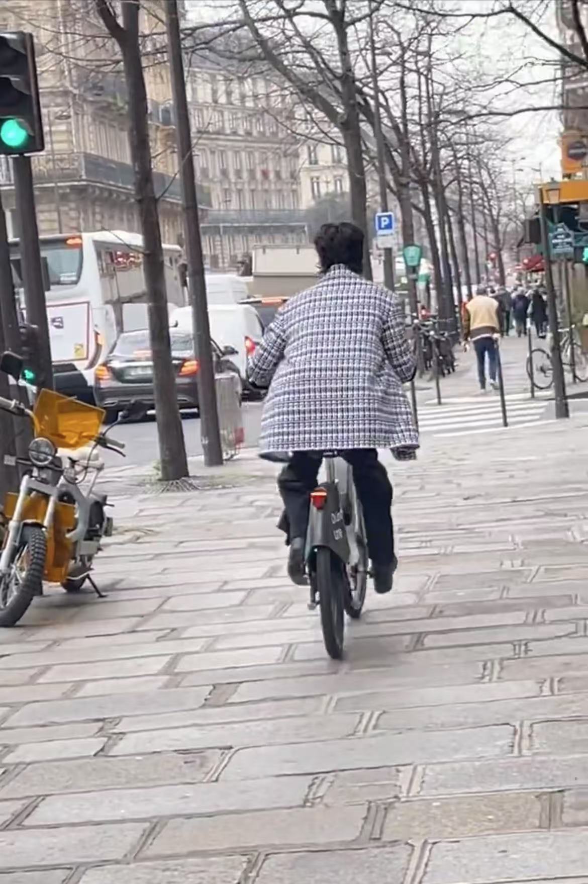 伊能静儿子骑自行车去看秀 好家伙，谁能够想得到伊能静儿子恩利竟然还骑自行车去看秀