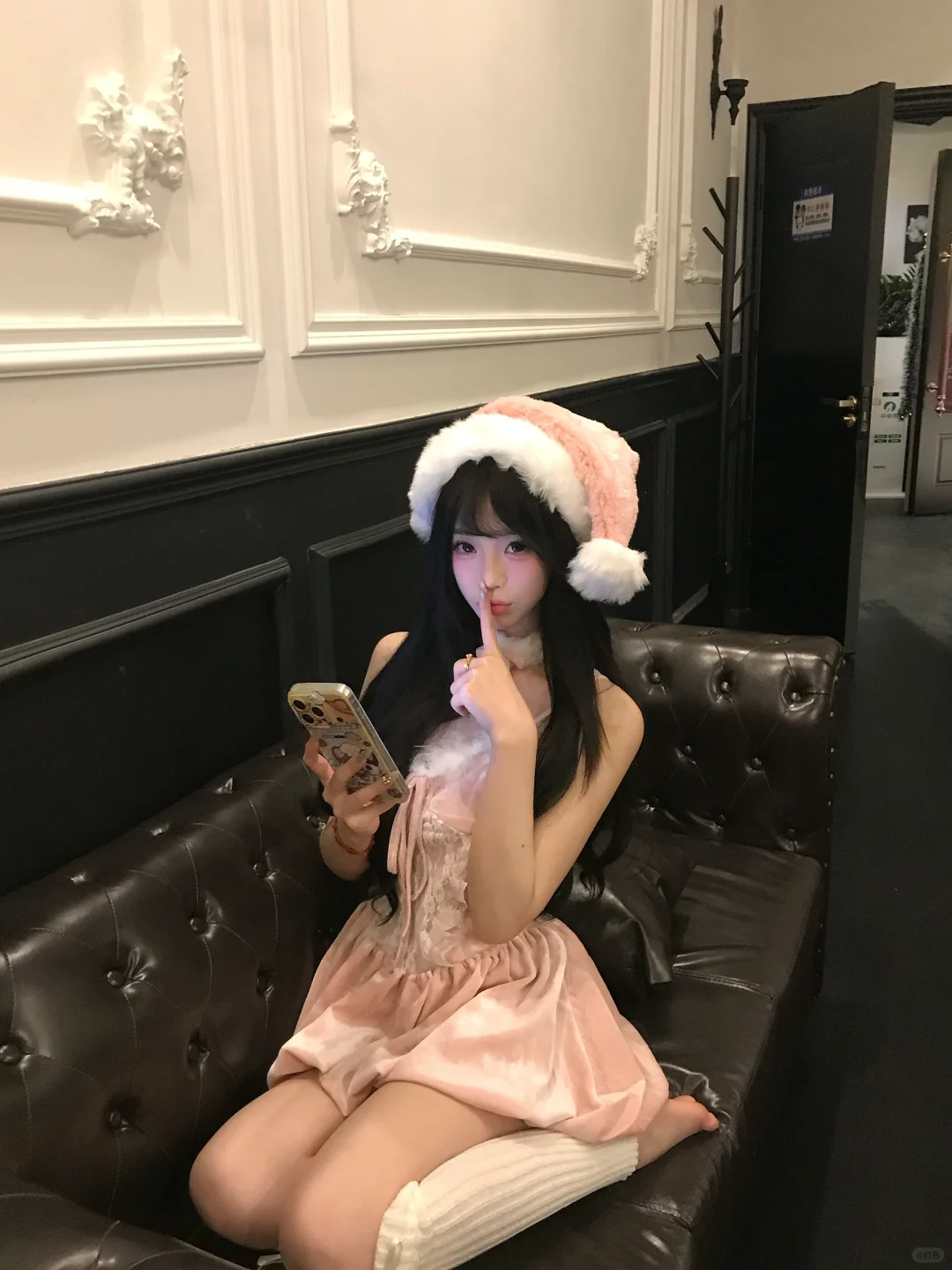 粉色圣诞