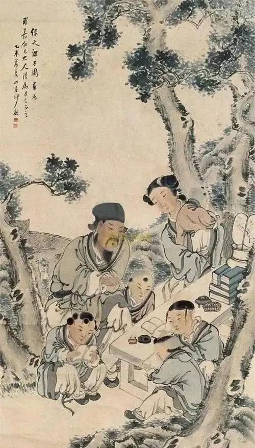 上联：伉俪同心齐课子
下联：[玫瑰]

网络图片/诚谢侵删