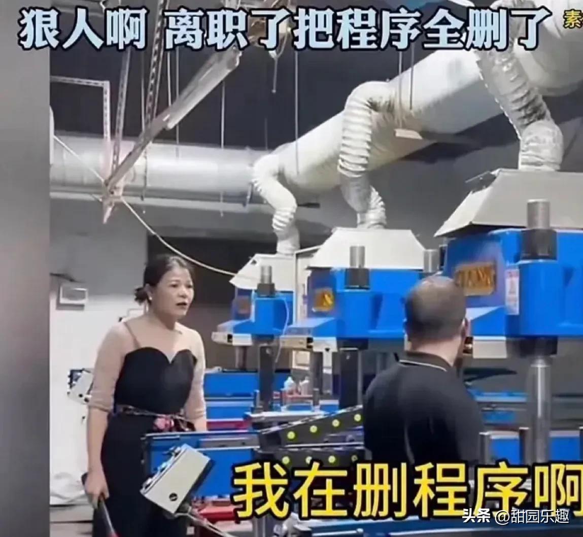 是否合是否合理！一位男子离职后，竟将自己所编的程序全部删除。老板娘见状，惊愕地质