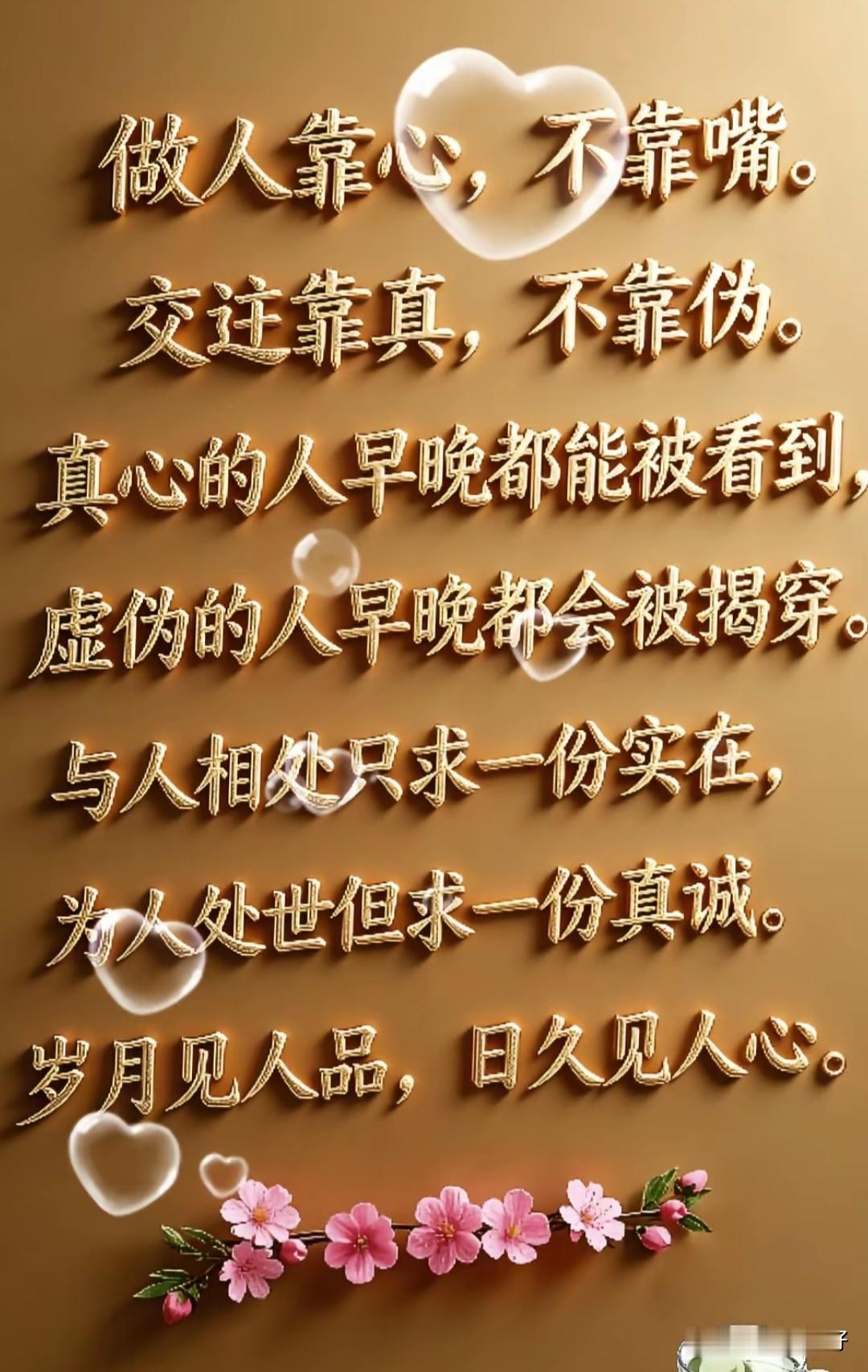 人心藏在血肉中，看不见，摸不着，唯有久处才能显现。

容颜会骗人，话术会伪装，唯