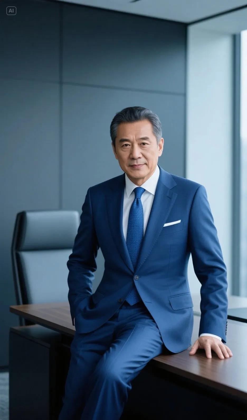 “蓝衣绅士坐，静观风云起”，这让我想到了《与凤行》里林更新饰演的神君，他蓝衣静坐