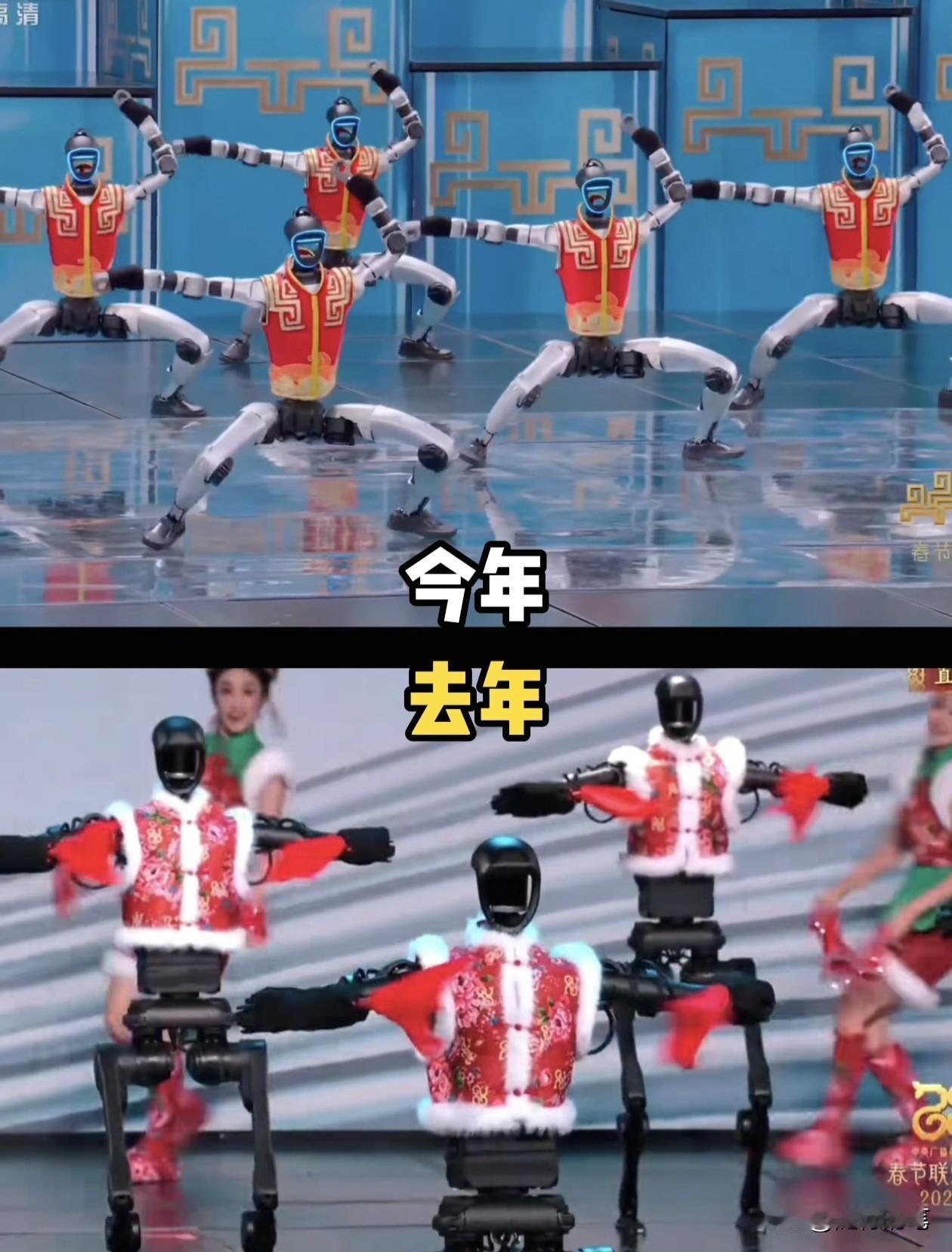 看到没？短短一年的时间，如果不是亲眼看到，简直不敢相信宇树科技机器人进步的速度真