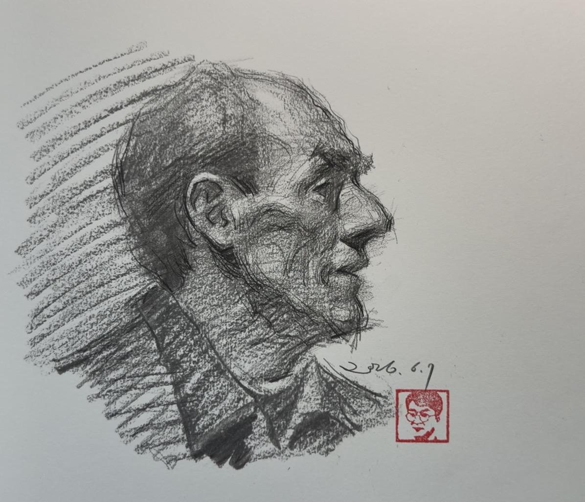 素描头像 画画 呈铉素描